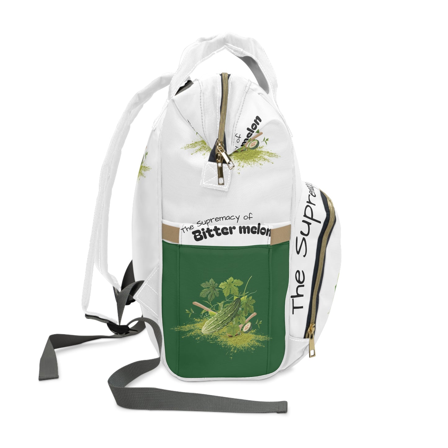 The Supremacy of Bitter melon Greenery Multifunctional Backpack
