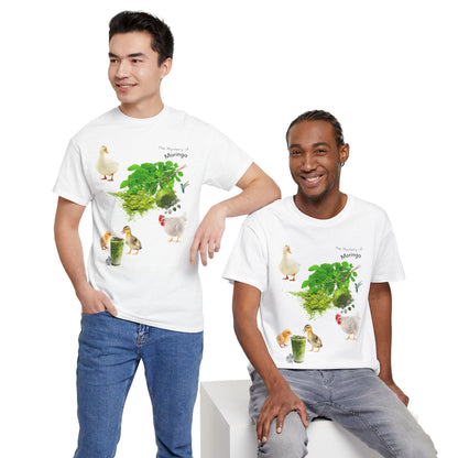 Moringa Tee - The Mystery of Moringa Powder Unisex Heavy Cotton Shirt