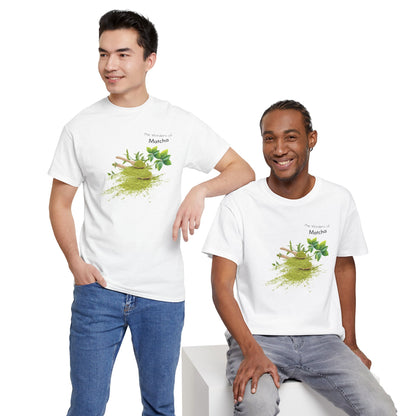 Matcha Tee  ( Simple )- The Wonders of Matcha Powder Unisex Heavy Cotton Shirt