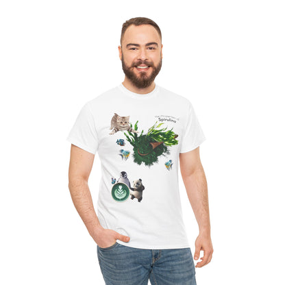 Spirulina Tee - The Properties of Spirulina Powder Unisex Heavy Cotton Shirt