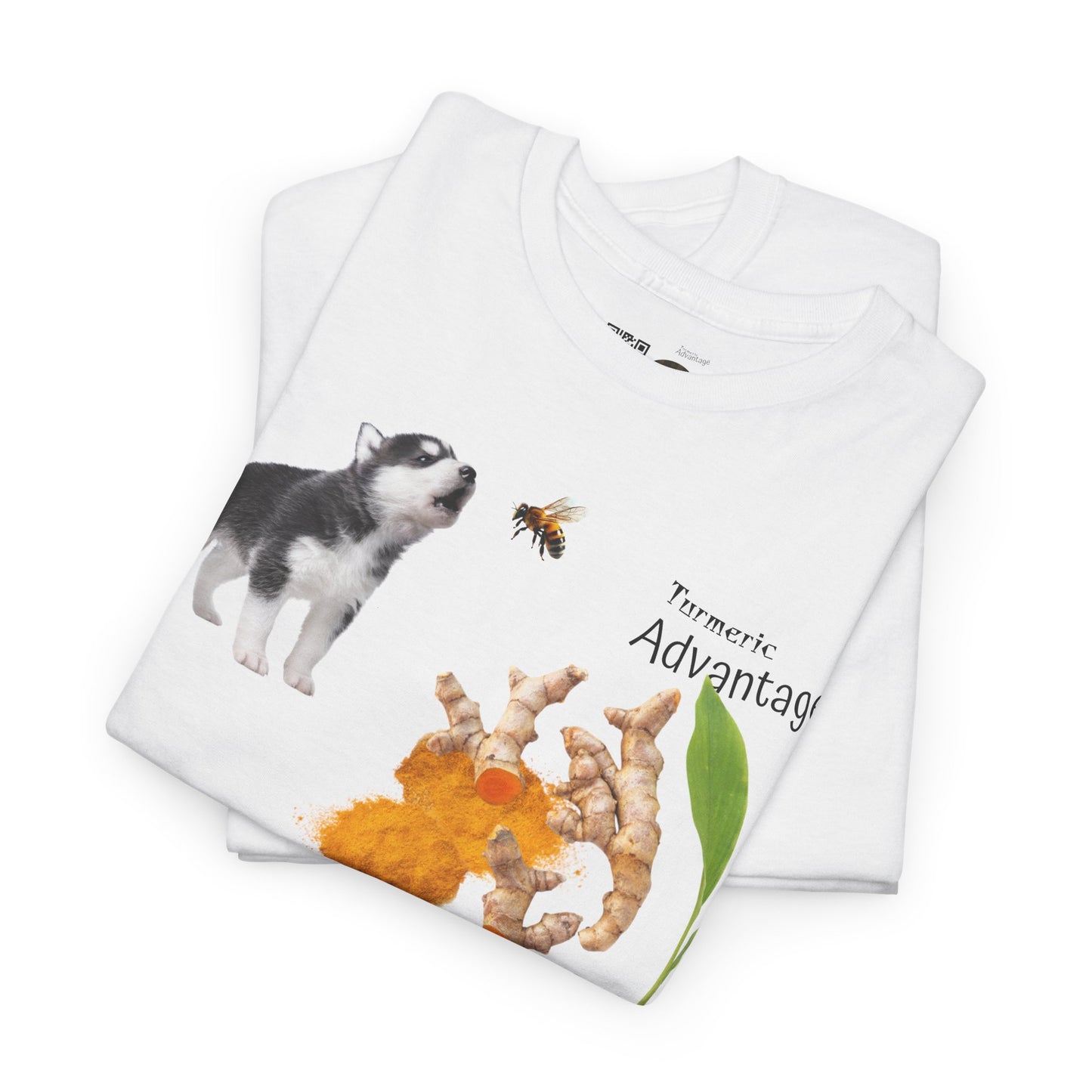 Turmeric Tee - The Advantage of Turmeric Powder Unisex Heavy Cotton Shirt