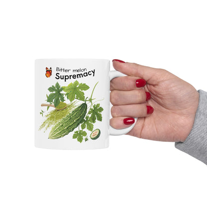 Bitter melon mug - Farm Fresh Ceramic Mug - Perfect for Coffee Lovers.
