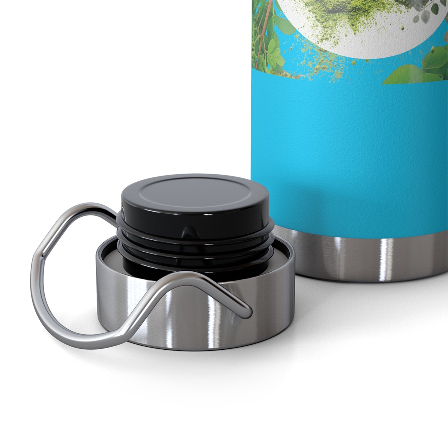 Insulated Water Bottle – ' The Mystery of Moringa ' Botanical Copper Vacuum 22oz