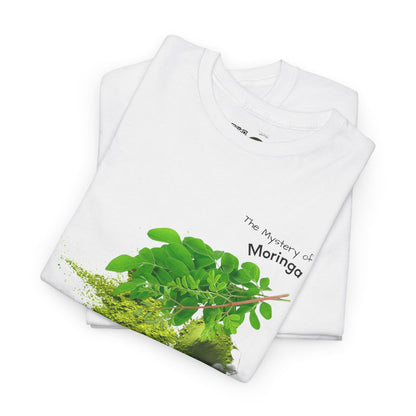 Moringa Tee ( Simple )  - The Mystery of Moringa Powder Unisex Heavy Cotton Shirt