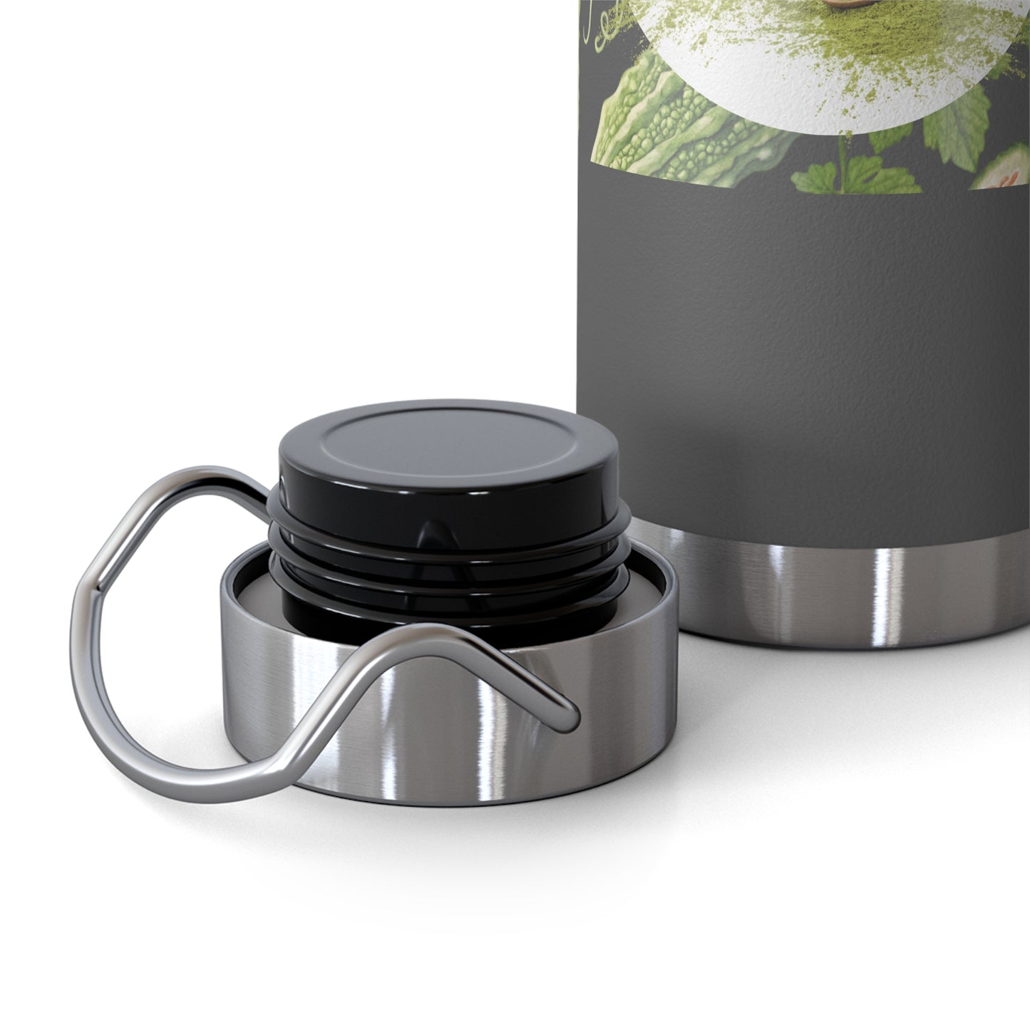 Insulated Water Bottle – 'Bitter Melon' Botanical Copper Vacuum 22oz