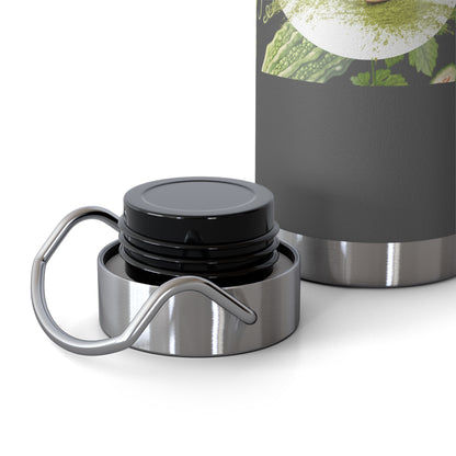 Insulated Water Bottle – 'Bitter Melon' Botanical Copper Vacuum 22oz
