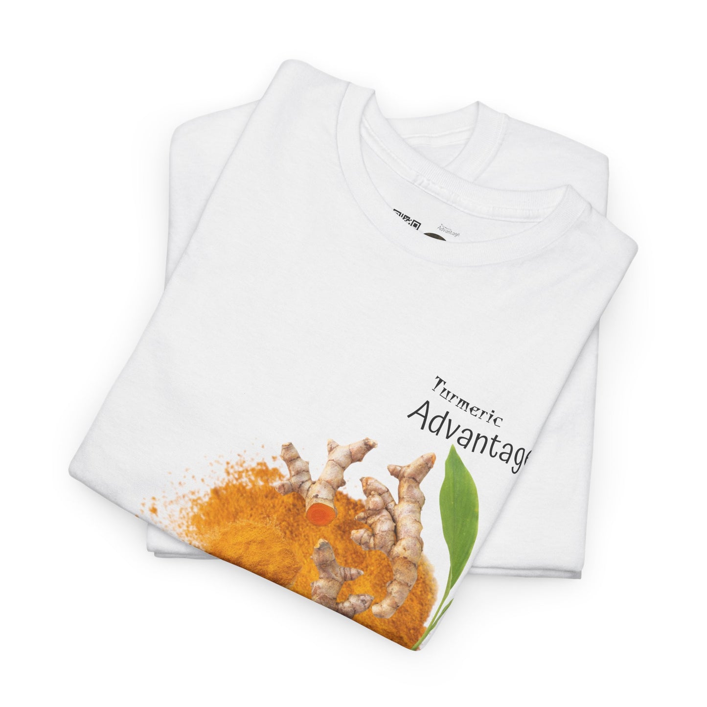 Turmeric Tee ( Simple ) - The Advantage of Turmeric Powder Unisex Heavy Cotton Shirt