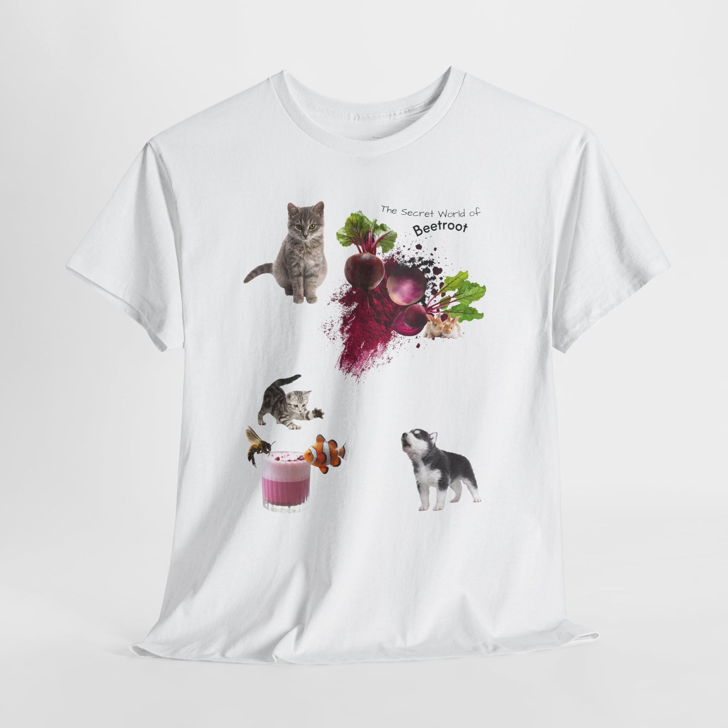 Beetroot Tee - The Secret world of beetroot Powder Unisex Heavy Cotton Shirt