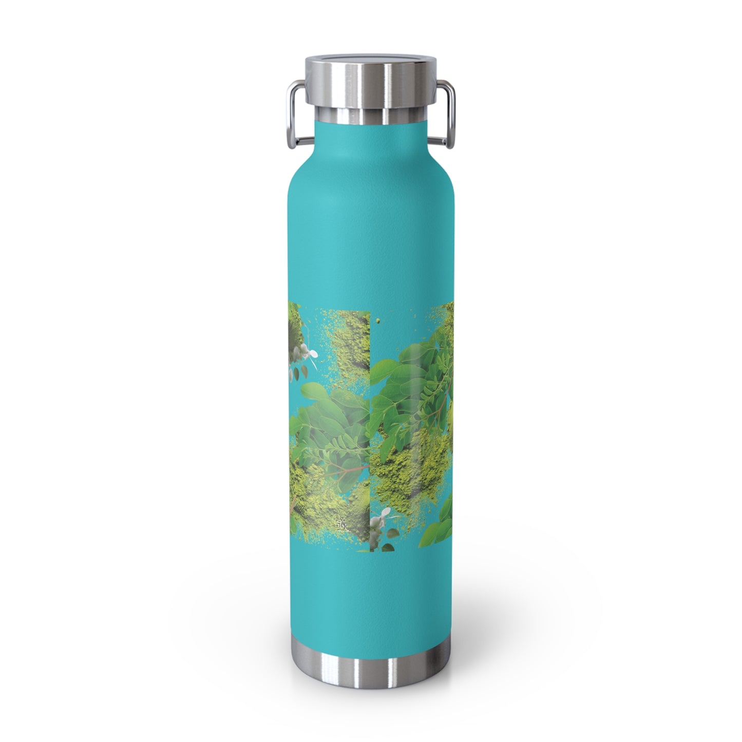 Insulated Water Bottle – ' The Mystery of Moringa ' Botanical Copper Vacuum 22oz