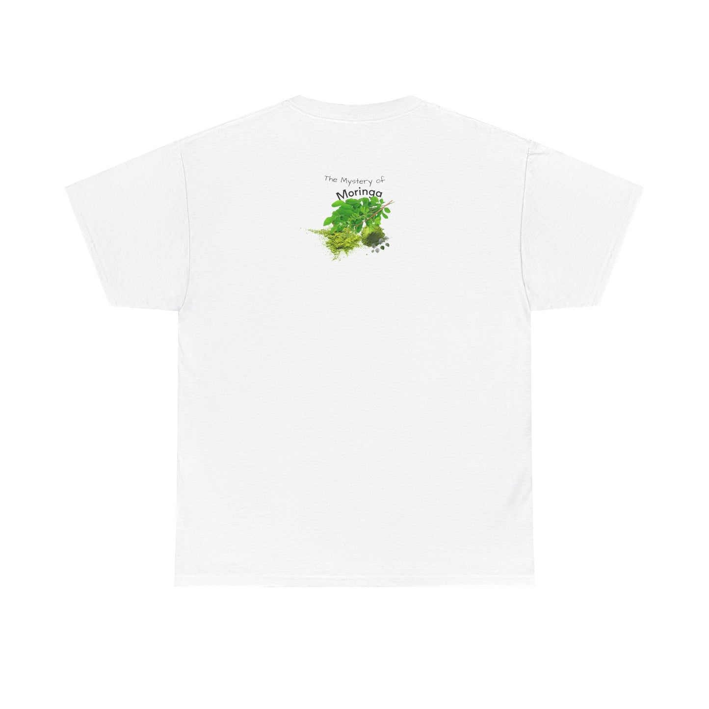 Moringa Tee - The Mystery of Moringa Powder Unisex Heavy Cotton Shirt