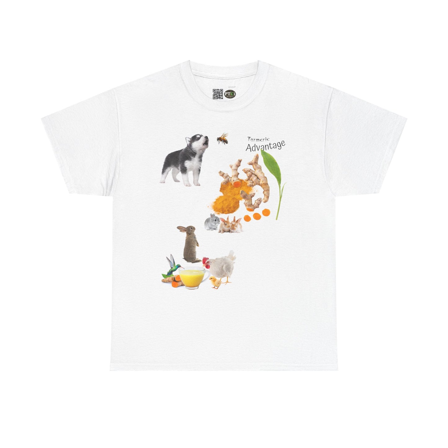 Turmeric Tee - The Advantage of Turmeric Powder Unisex Heavy Cotton Shirt