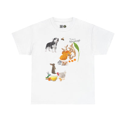 Turmeric Tee - The Advantage of Turmeric Powder Unisex Heavy Cotton Shirt