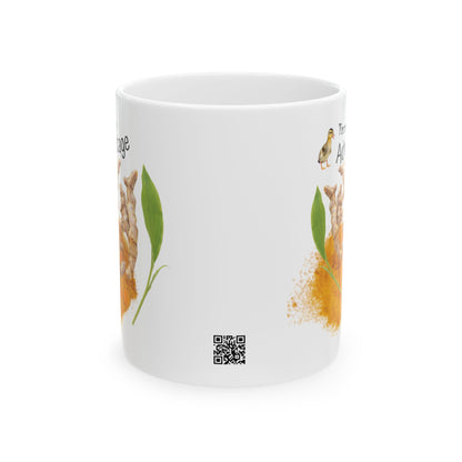 Turmeric mug - Farm Fresh Ceramic Mug - Perfect for Coffee Lovers.