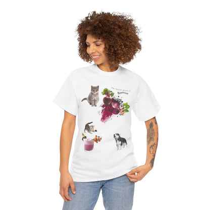 Beetroot Tee - The Secret world of beetroot Powder Unisex Heavy Cotton Shirt