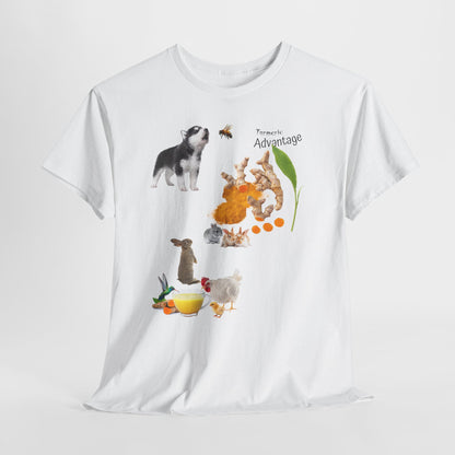 Turmeric Tee - The Advantage of Turmeric Powder Unisex Heavy Cotton Shirt