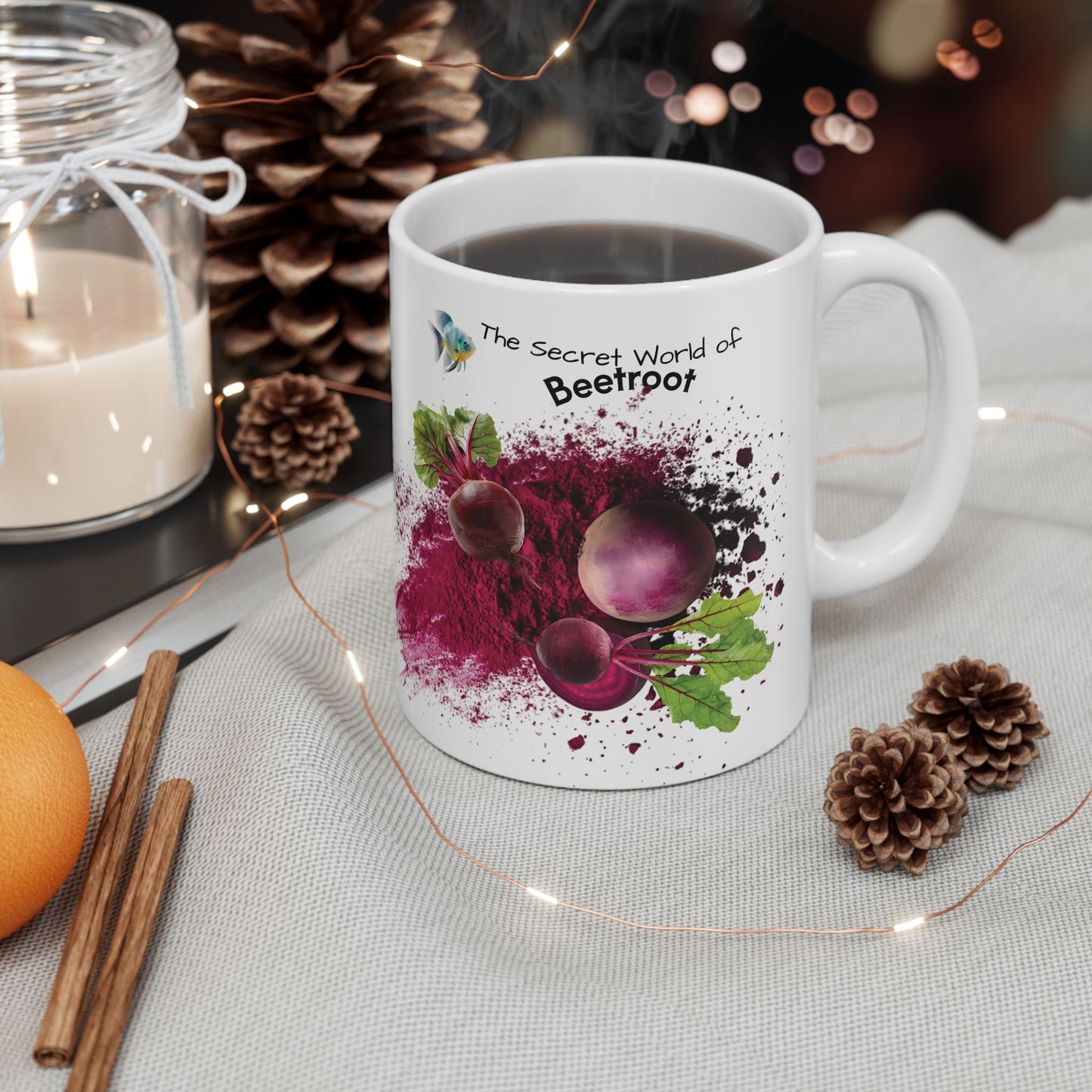 Beetroot mug - Farm Fresh Ceramic Mug - Perfect for Coffee Lovers.
