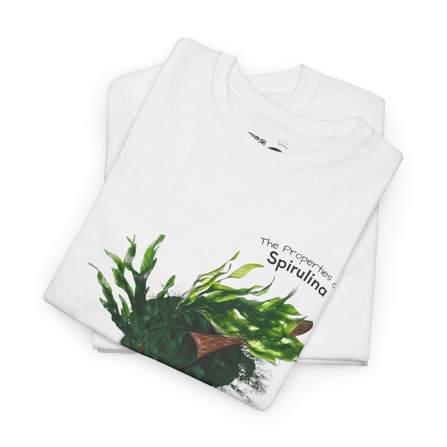 Spirulina Tee ( Simple ) - The Wonders of Spirulina Powder Unisex Heavy Cotton Shirt