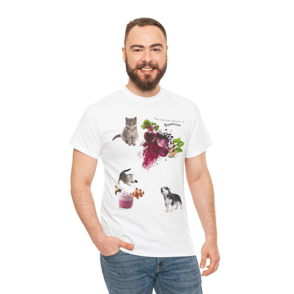 Beetroot Tee - The Secret world of beetroot Powder Unisex Heavy Cotton Shirt