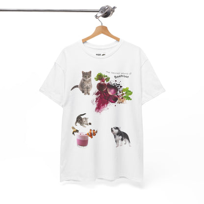 Beetroot Tee - The Secret world of beetroot Powder Unisex Heavy Cotton Shirt