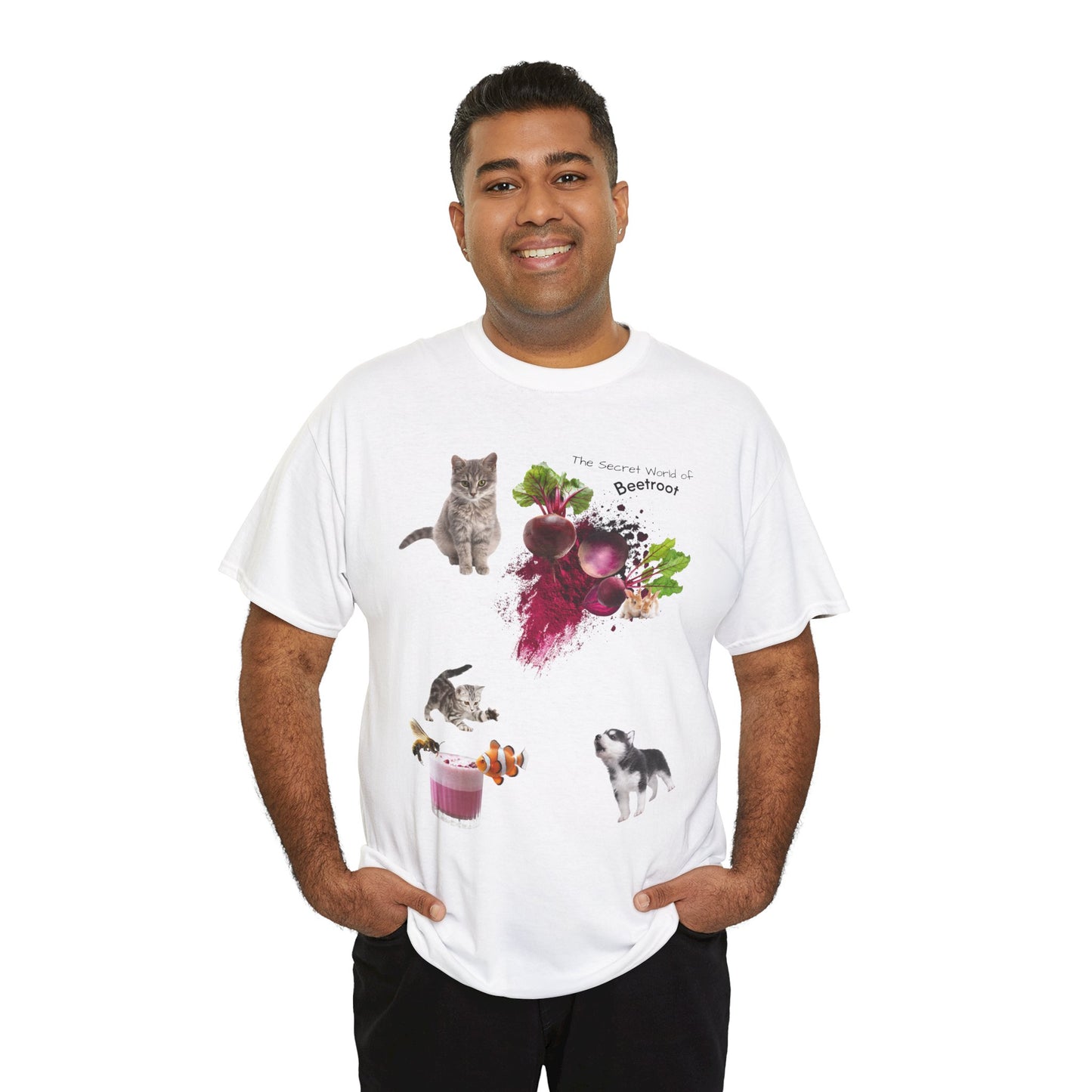 Beetroot Tee - The Secret world of beetroot Powder Unisex Heavy Cotton Shirt