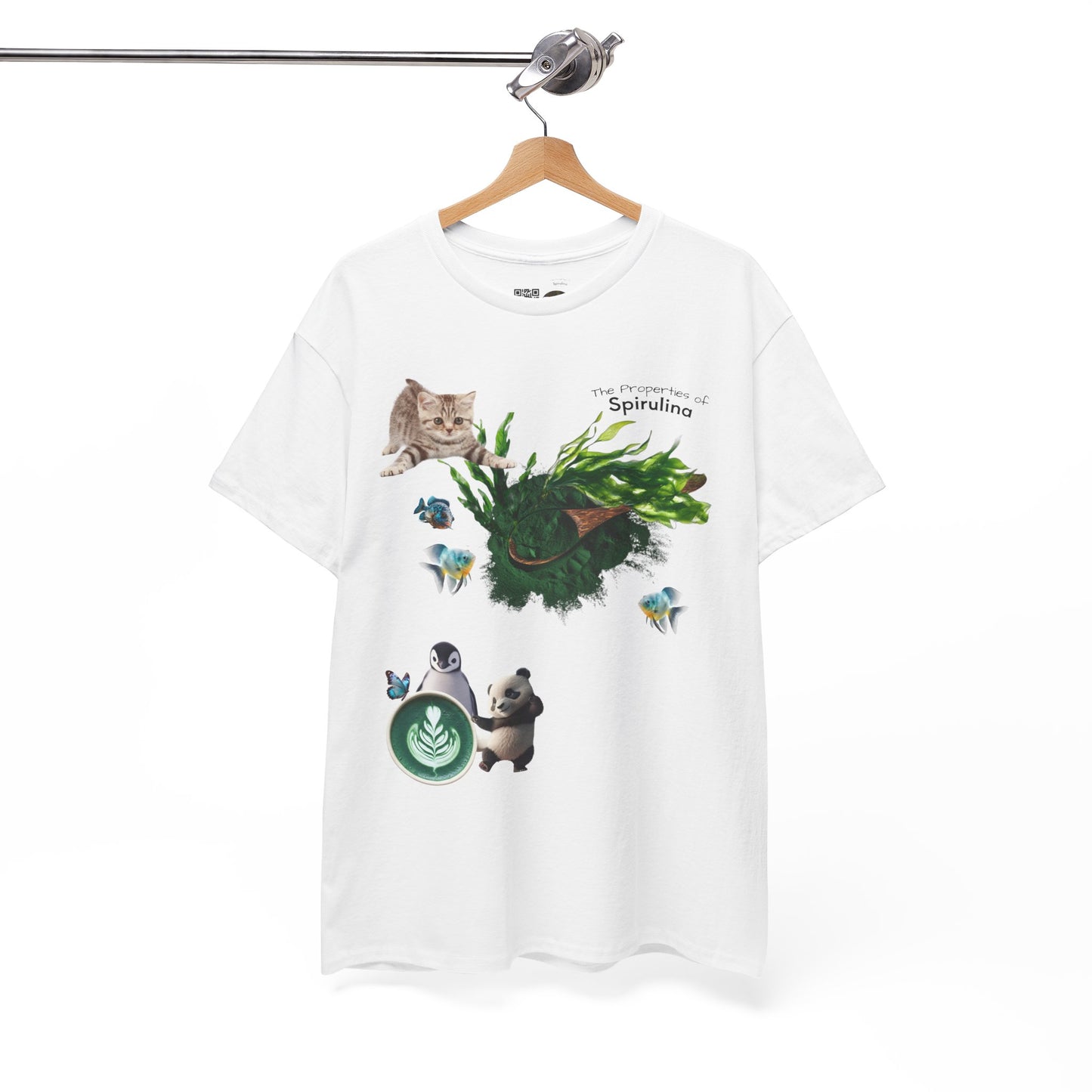 Spirulina Tee - The Properties of Spirulina Powder Unisex Heavy Cotton Shirt