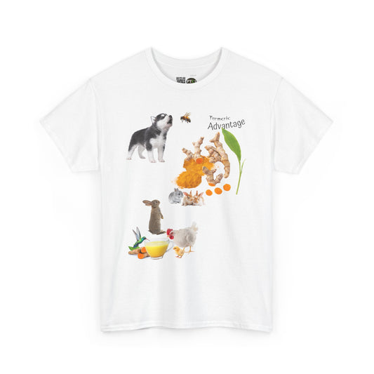 Turmeric Tee - The Advantage of Turmeric Powder Unisex Heavy Cotton Shirt