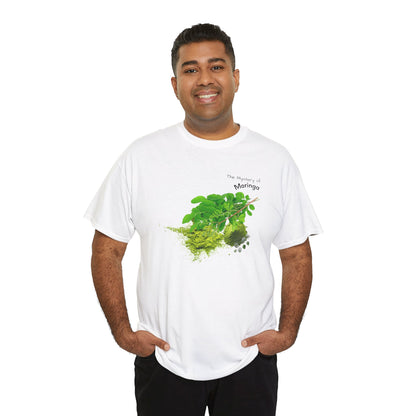 Moringa Tee ( Simple )  - The Mystery of Moringa Powder Unisex Heavy Cotton Shirt