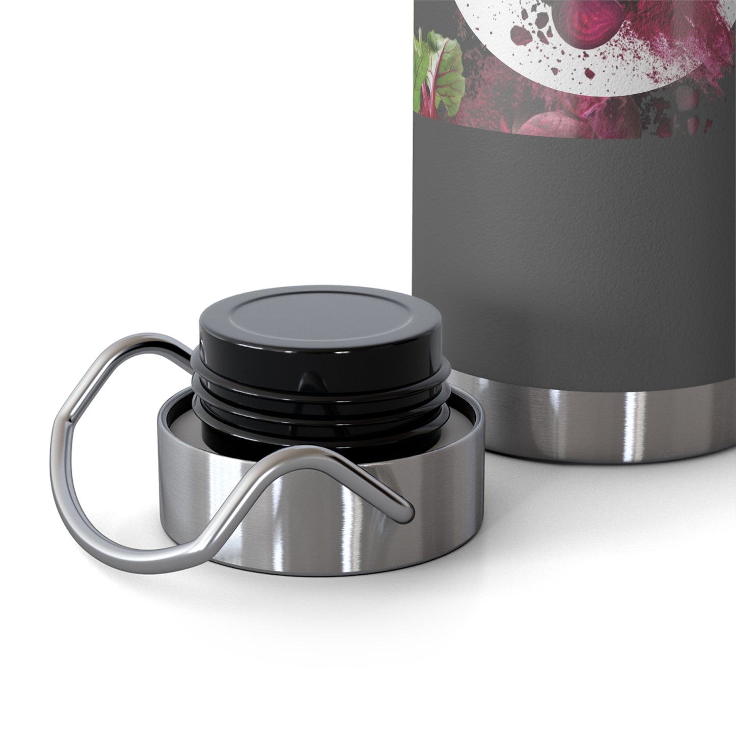 Insulated Water Bottle – 'Beetroot' Botanical Copper Vacuum 22oz