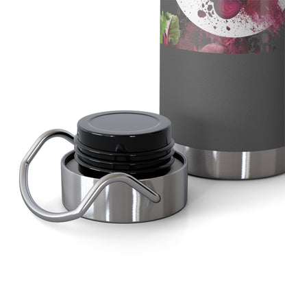 Insulated Water Bottle – 'Beetroot' Botanical Copper Vacuum 22oz