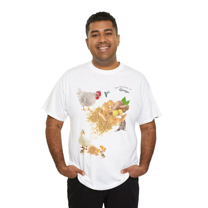 Ginger Tee - The Mystique of Ginger Powder Unisex Heavy Cotton Shirt