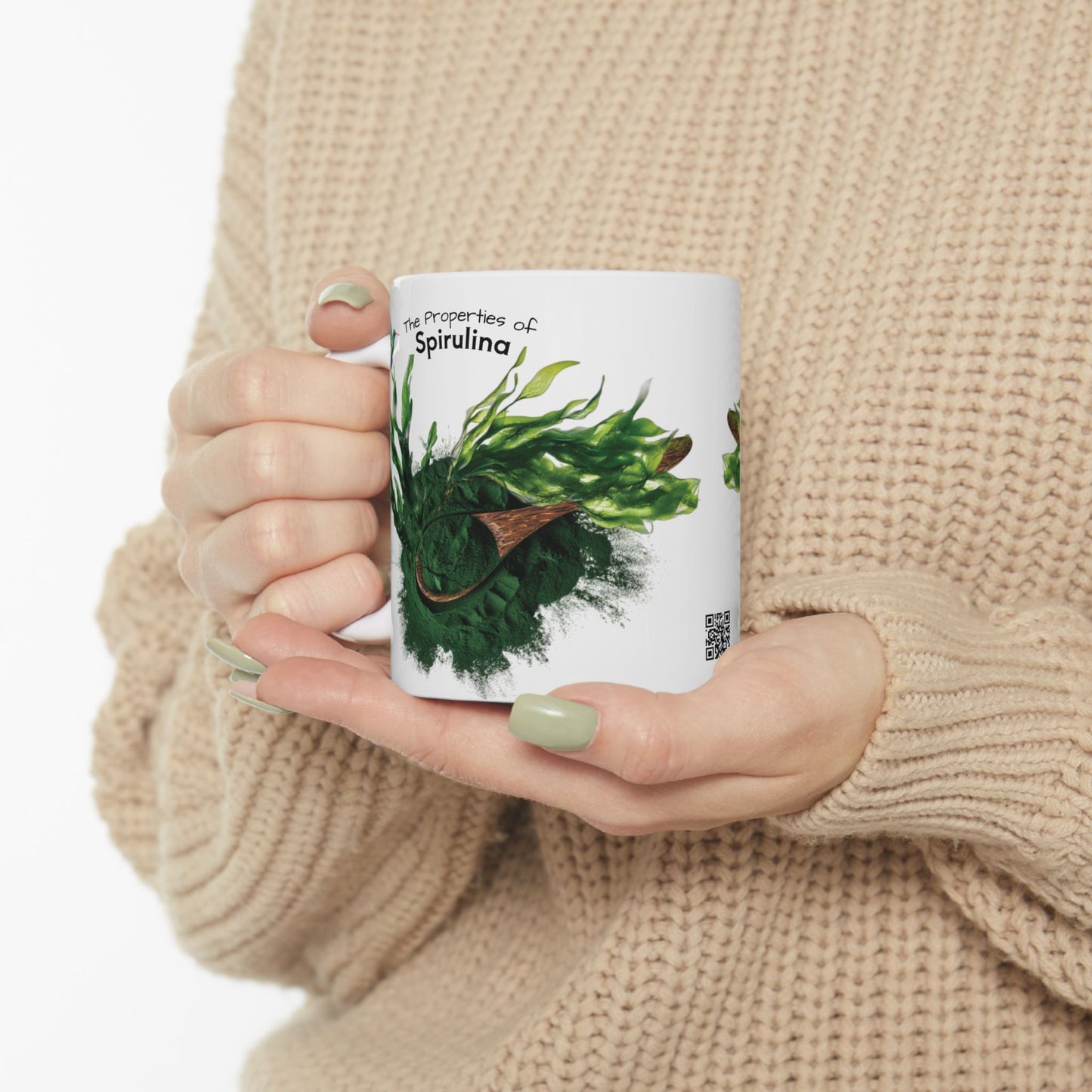 Spirulina mug - Farm Fresh Ceramic Mug - Perfect for Coffee Lovers.