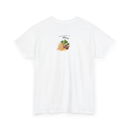Maca Tee - The Positive of Maca Powder Unisex Heavy Cotton Shirt