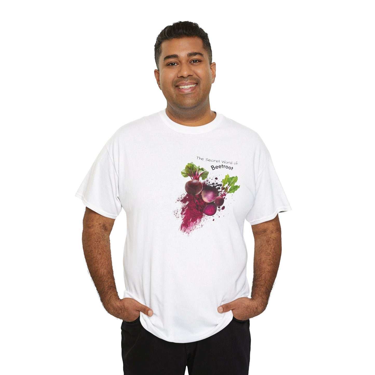 Beetroot Tee ( Simple )  - The Secret world of beetroot Powder Unisex Heavy Cotton Shirt