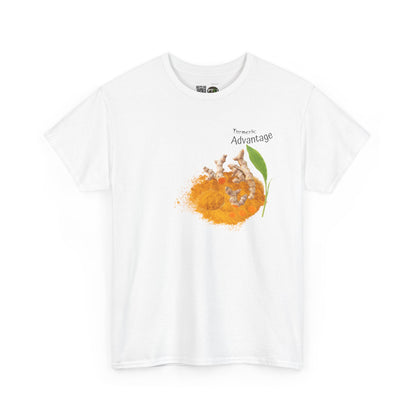 Turmeric Tee ( Simple ) - The Advantage of Turmeric Powder Unisex Heavy Cotton Shirt