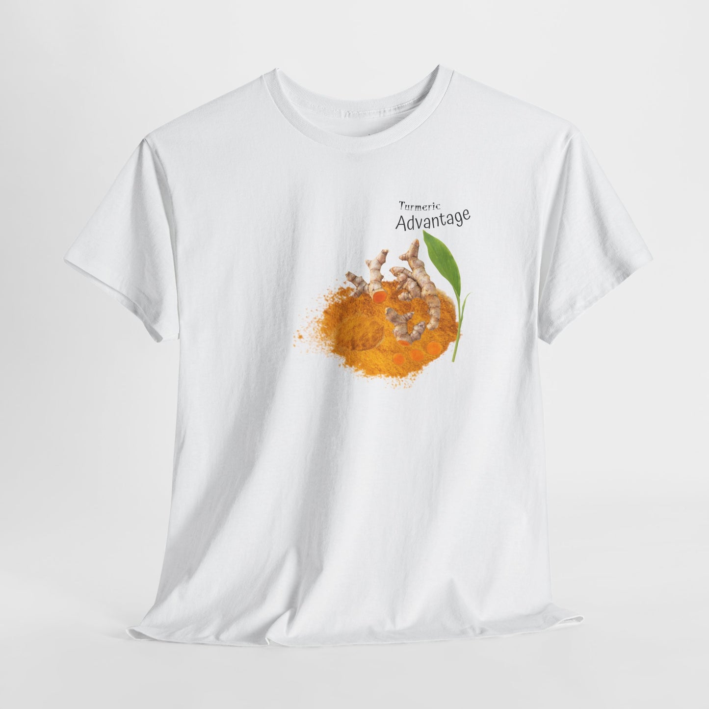 Turmeric Tee ( Simple ) - The Advantage of Turmeric Powder Unisex Heavy Cotton Shirt