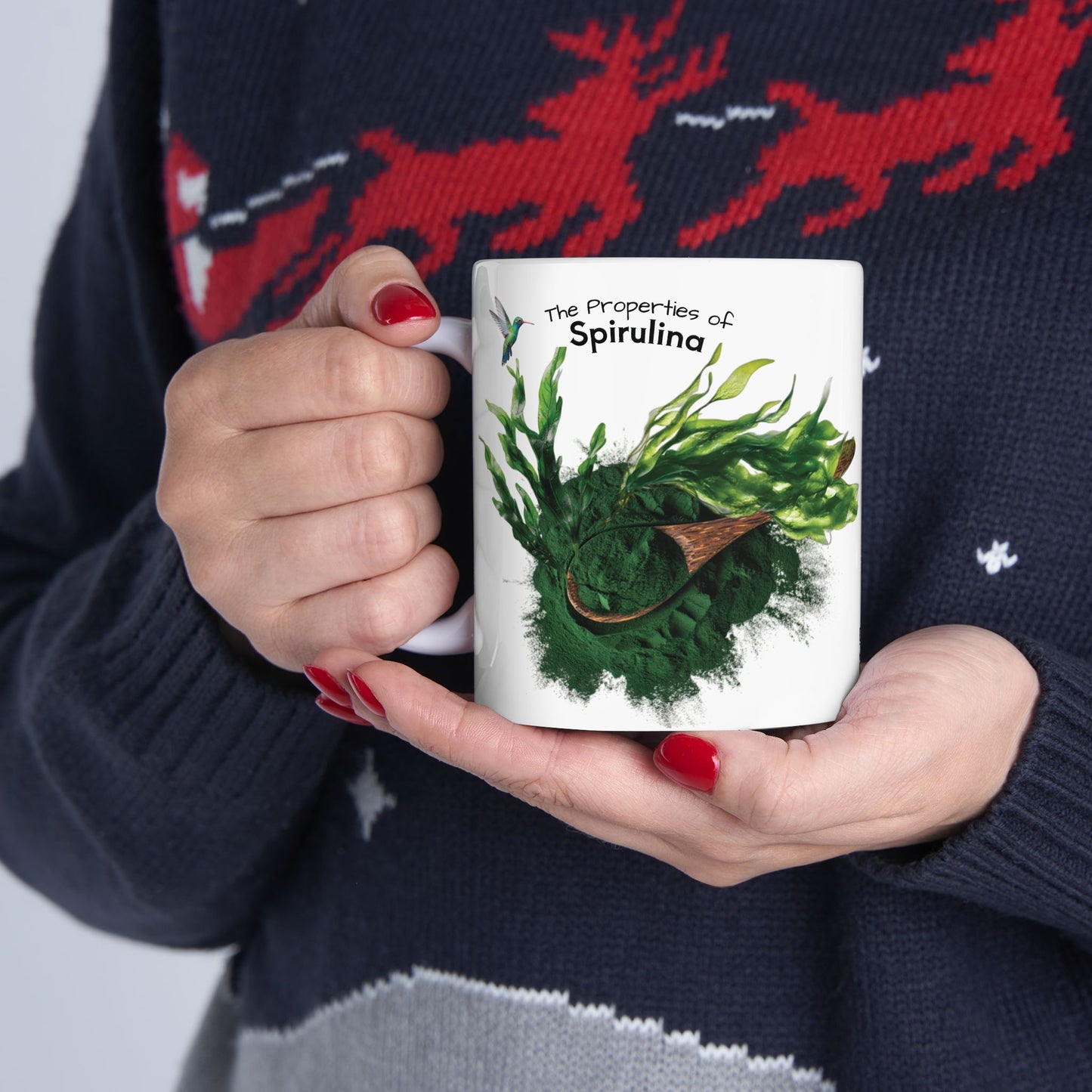 Spirulina mug - Farm Fresh Ceramic Mug - Perfect for Coffee Lovers.