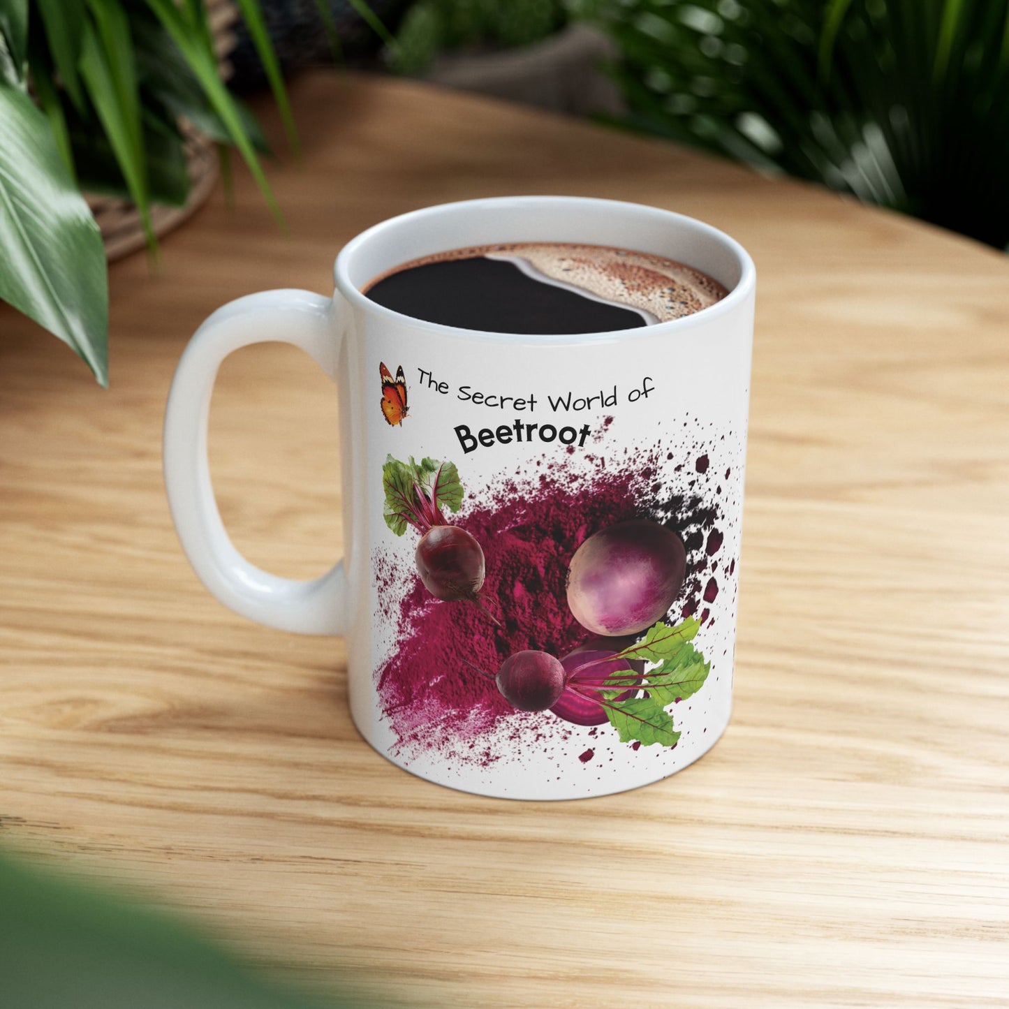 Beetroot mug - Farm Fresh Ceramic Mug - Perfect for Coffee Lovers.