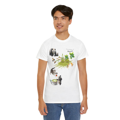 Matcha Tee - The Wonders of Matcha Powder Unisex Heavy Cotton Shirt
