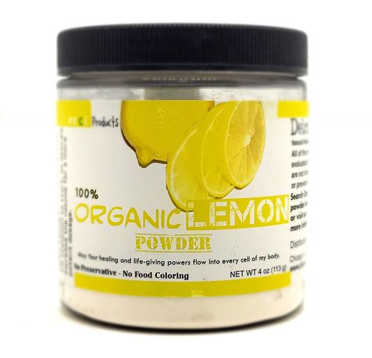 100% ORGANIC LEMON POWDER - 4 Ounce