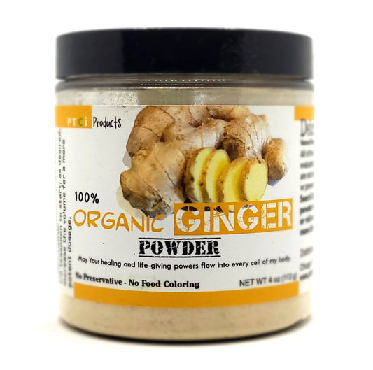 100% ORGANIC GINGER POWDER - 4 oz