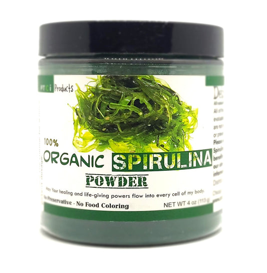 100% ORGANIC SPIRULINA POWDER - 4 oz