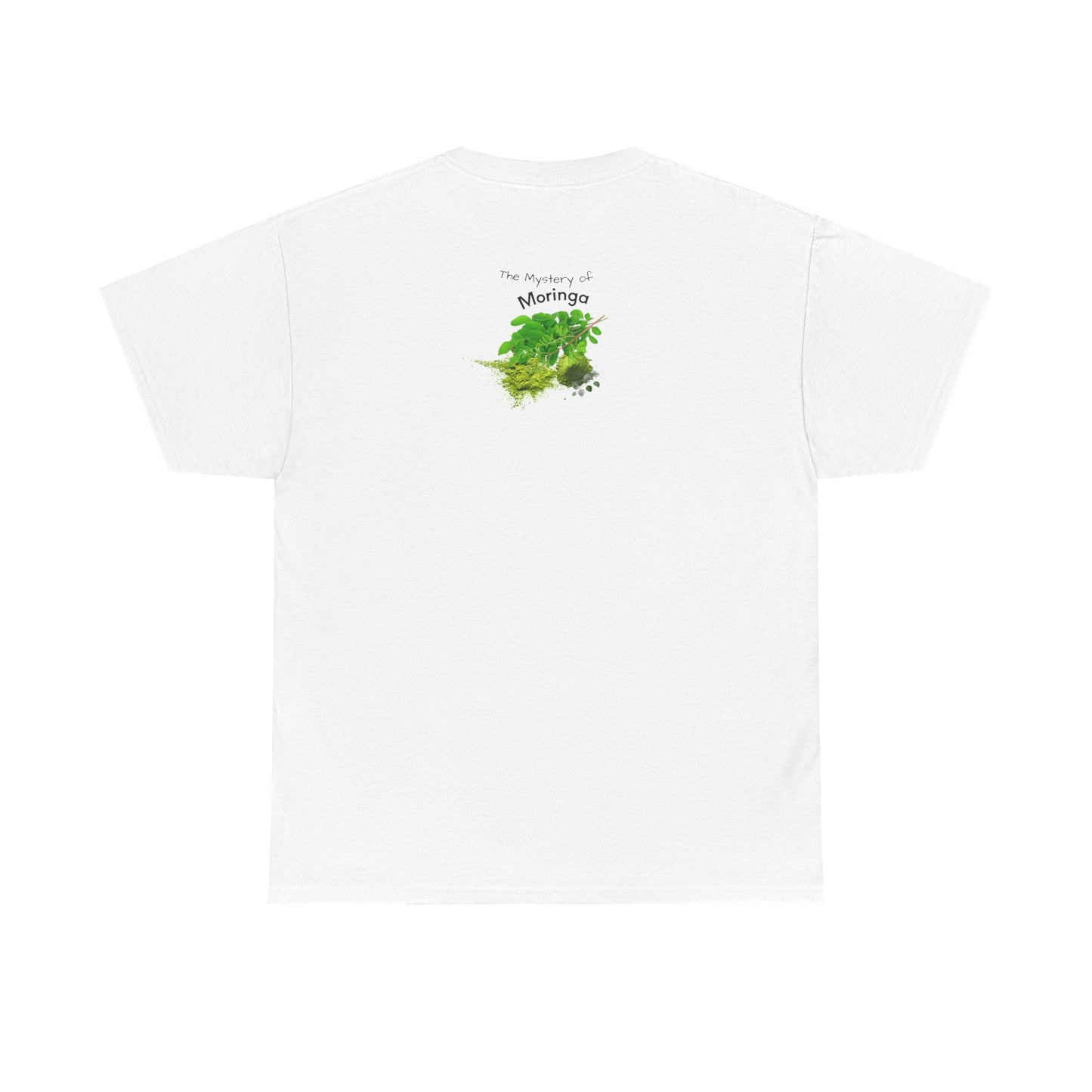 Moringa Tee ( Simple )  - The Mystery of Moringa Powder Unisex Heavy Cotton Shirt
