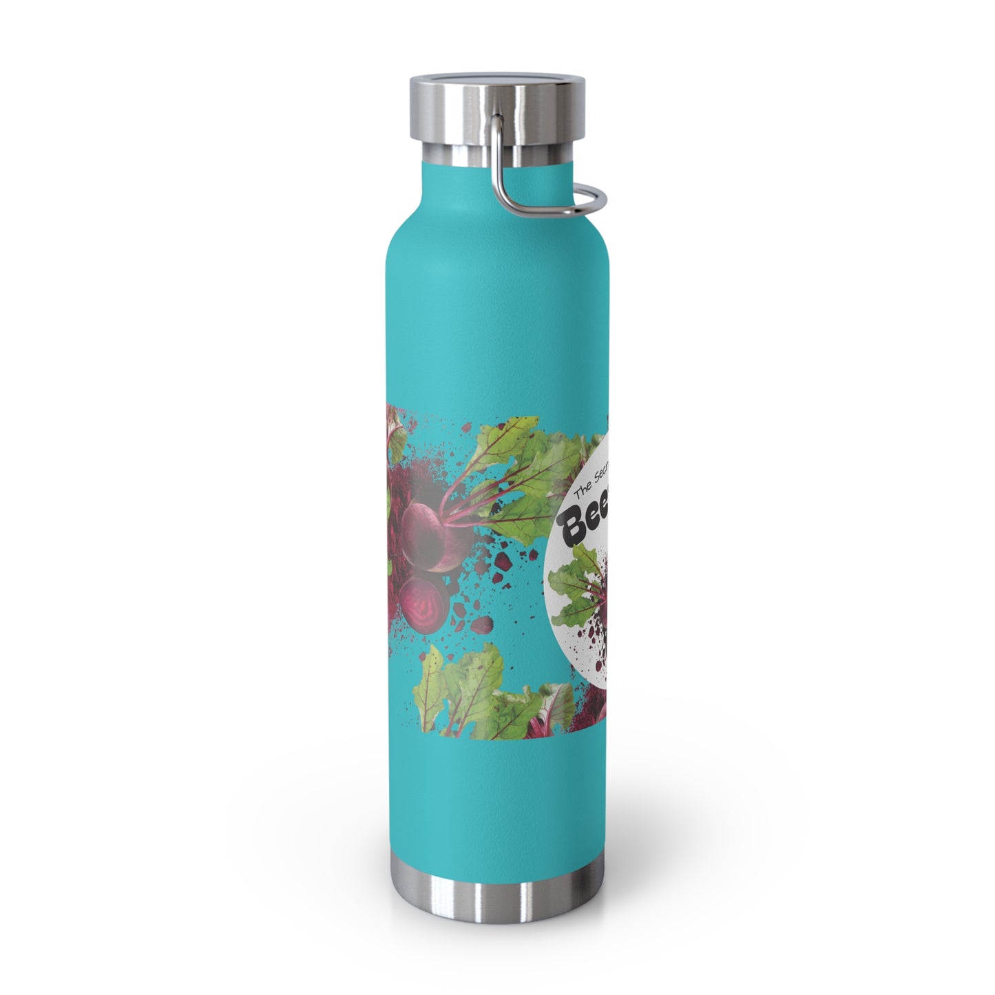 Insulated Water Bottle – 'Beetroot' Botanical Copper Vacuum 22oz