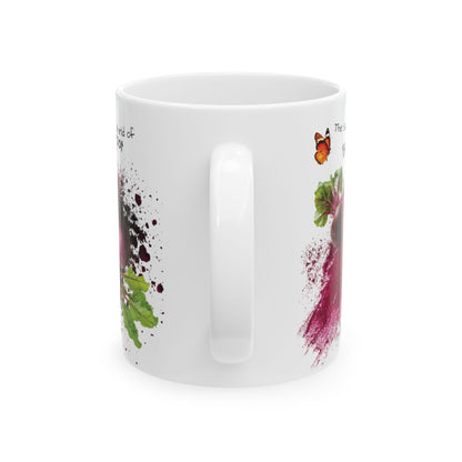 Beetroot mug - Farm Fresh Ceramic Mug - Perfect for Coffee Lovers.