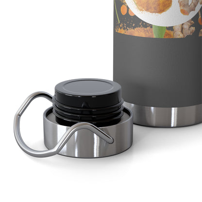 Insulated Water Bottle  "The Advantage of Turmeric "  Botanical Copper Vacuum 22oz