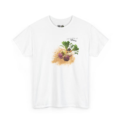 Maca Tee ( Simple ) - The Positive of Maca Powder Unisex Heavy Cotton Shirt