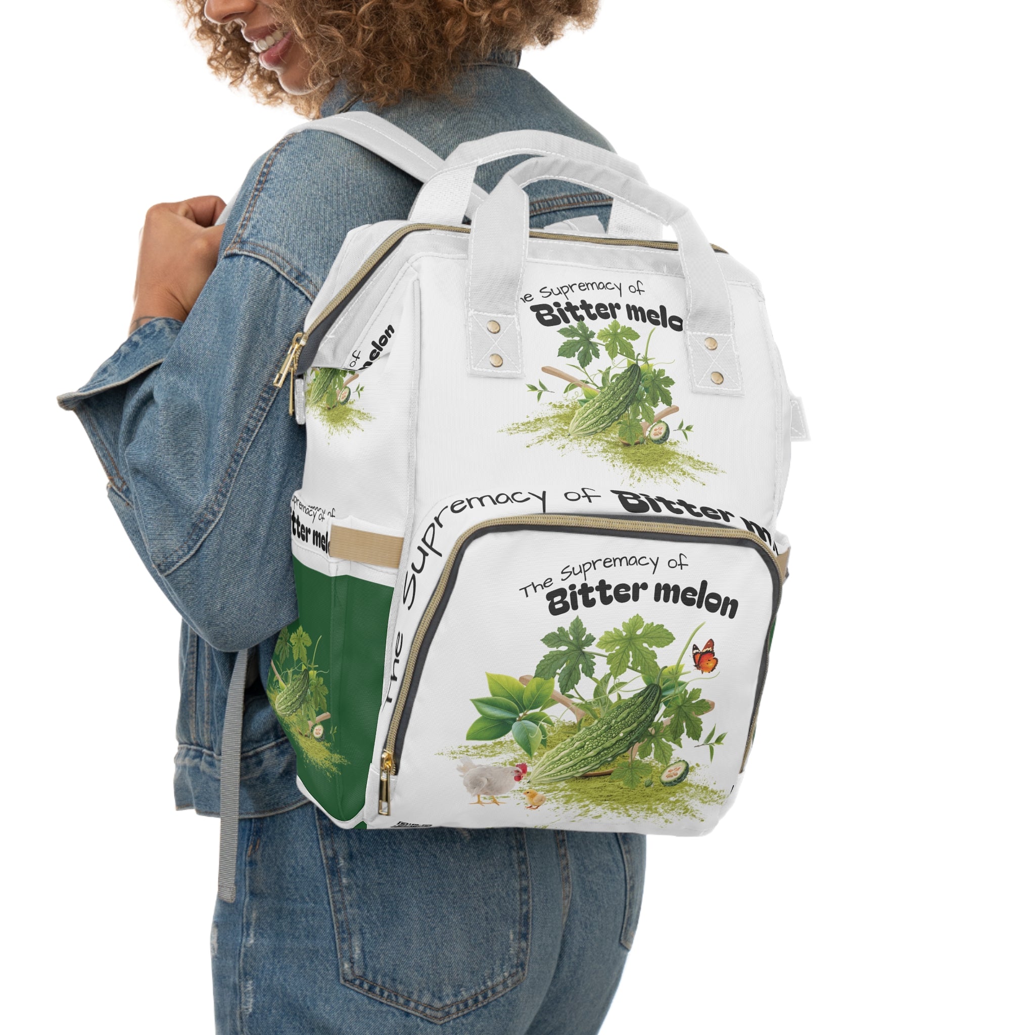 The Supremacy of Bitter melon Greenery Multifunctional Backpack – PTCi ...