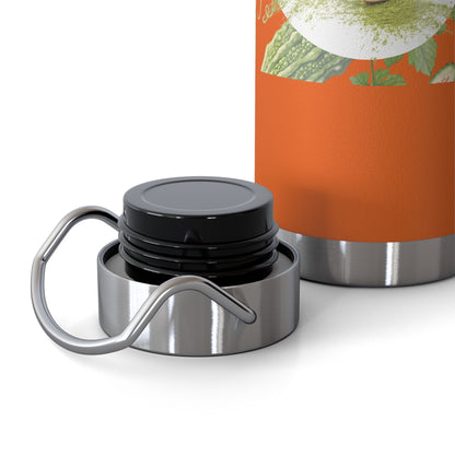 Insulated Water Bottle – 'Bitter Melon' Botanical Copper Vacuum 22oz