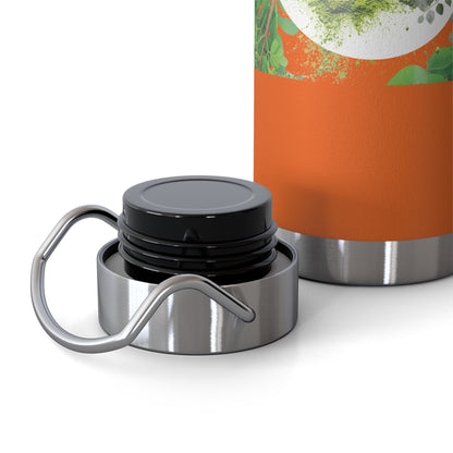 Insulated Water Bottle – ' The Mystery of Moringa ' Botanical Copper Vacuum 22oz