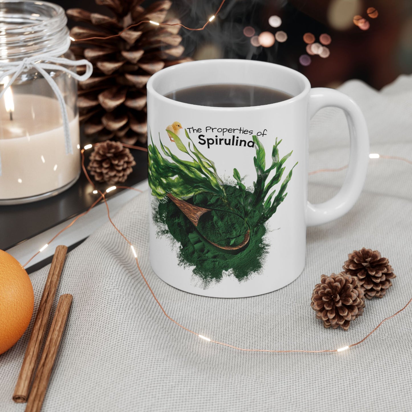 Spirulina mug - Farm Fresh Ceramic Mug - Perfect for Coffee Lovers.